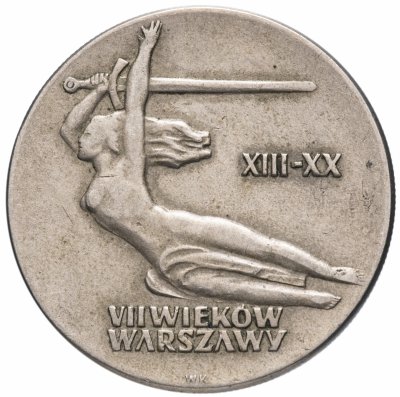 купить Польша 10 злотых (zlotych) 1965 "700 лет Варшаве, Ника"