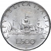 купить Италия 500 лир 1966