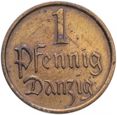 купить Данциг 1 пфенниг (pfennig) 1937