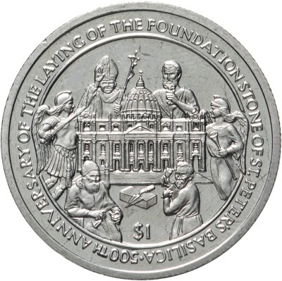 купить Сьерра-Леоне 1 доллар (dollar) 2006 "500 лет началу строительства Собора Святого Петра"