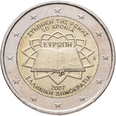 купить Греция 2 euro (евро) 2007 "50-летие Римскому договору Греция"