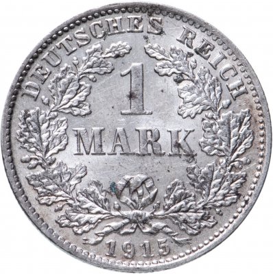купить Германия 1/2 марки (mark) 1915 Знак монетного двора: "D" - Мюнхен Германия