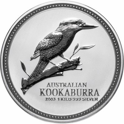купить Австралия 30 долларов 2003 Кукабарра (1кг чистого серебра)