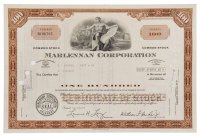 купить Акции США MARLENNAN CORPORATION, 1970- 1975 гг.