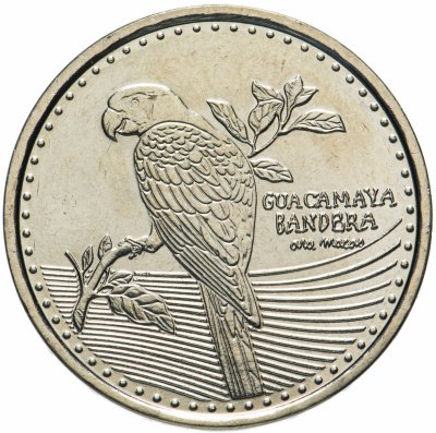 купить Колумбия 200 песо (pesos) 2017 Попугай Алый Ара