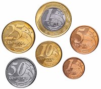 купить Бразилия набор монет 2004-2010 (6 штук)