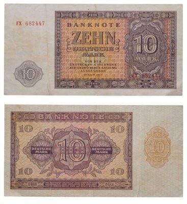 купить Германия (ГДР) 10 марок 1955