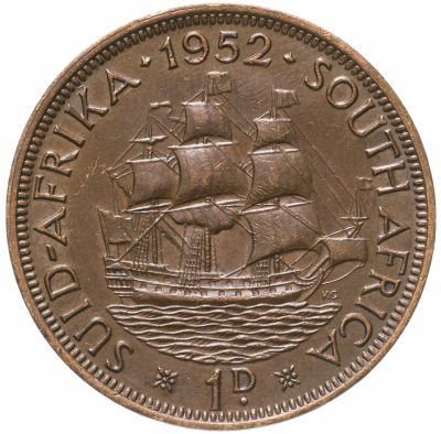 купить ЮАР 1 пенни (penny) 1952