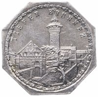 купить Германия (Нюрнберг) нотгельд 20 пфеннигов 1921 "Глубокий колодец" трамвайный жетон