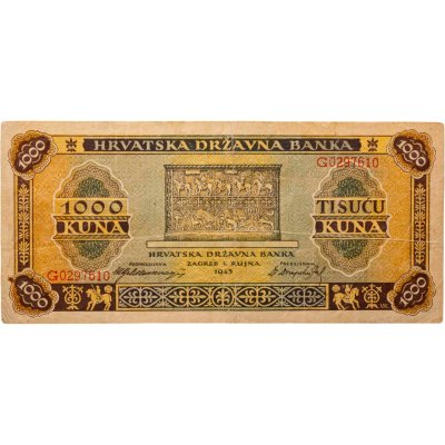 купить Хорватия 1000 кун 1943 (Pick 12a)