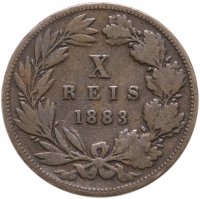 купить Португалия 10 рейс (reis) 1883