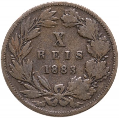 купить Португалия 10 рейс (reis) 1883