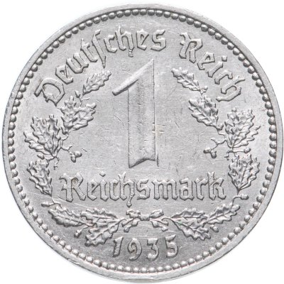 купить Германия (Третий рейх) 1 рейхсмарка 1935 А