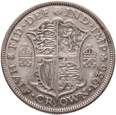 купить Великобритания 1/2 кроны (crown) 1936