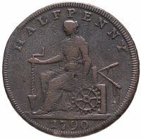 Купить Великобритания 1/2 пенни 1790 Токен Шекспир