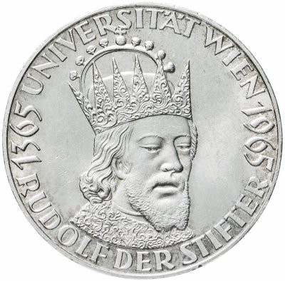купить Австрия 50 шиллингов (shillings) 1965 "600 лет Венскому университету"