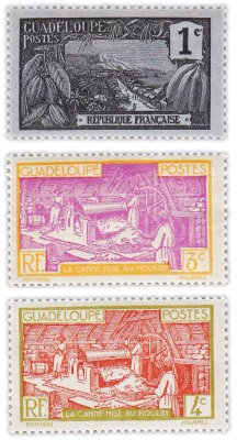 купить Франция, Гваделупа набор из 3 марок 1928