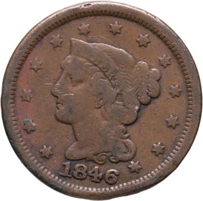 купить США 1 цент (cent) 1846