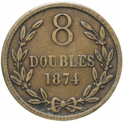 купить Гернси 8 дублей 1874