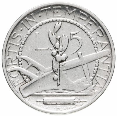 купить Сан-Марино 5 лир (lire) 1933