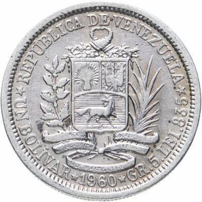 купить Венесуэла 1 боливар (bolivar) 1960