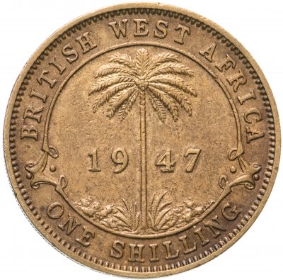 купить Британская Западная Африка 1 шиллинг (shilling) 1947