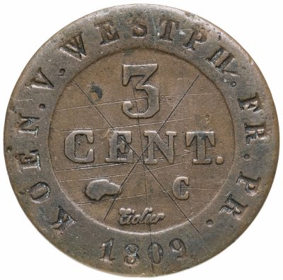 купить Германия (Вестфалия) 3 сантима 1809 Наполеон