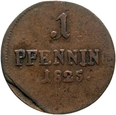 купить Германия, Бавария 1 пфенниг 1825