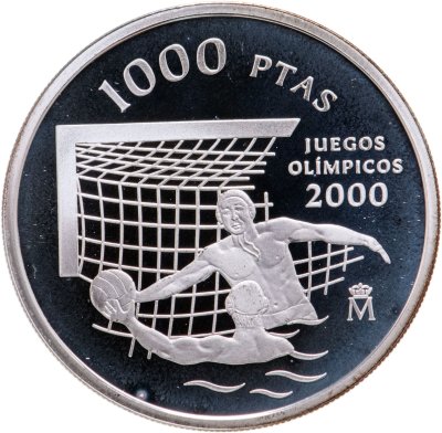 купить Испания 1000 песет 1999 XXVII летние Олимпийские Игры, Сидней 2000