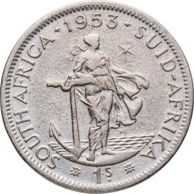 купить ЮАР 1 шиллинг (shilling) 1953