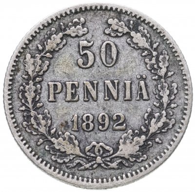 купить 50 пенни 1892 L, монета для Финляндии