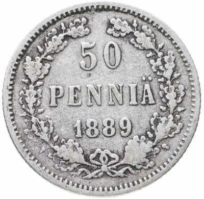 купить 50 пенни 1889 L, для Финляндии