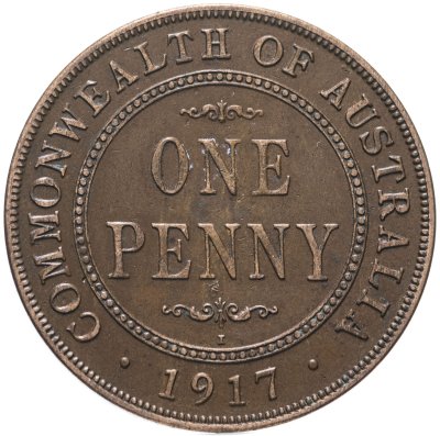 купить Австралия 1 пенни (penny) 1917