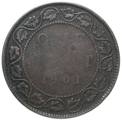 купить Канада 1 цент (cent) 1901