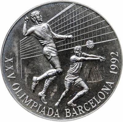 купить Куба 10 песо (pesos) 1990 XXV летние Олимпийские Игры, Барселона 1992 - Волейбол