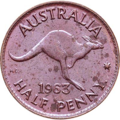 купить Австралия 1/2 пенни (penny) 1963