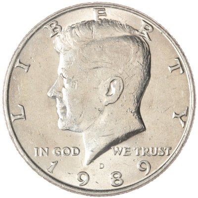 купить США 50 центов (1/2 доллара, half dollar) 1989 D "Kennedy Half Dollar"