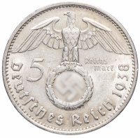 купить Германия (Третий рейх) 5 рейхсмарок (reichsmark) 1938 E