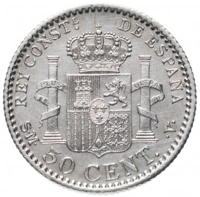 купить Испания 50 сентимо 1904 год (Альфонс XIII)