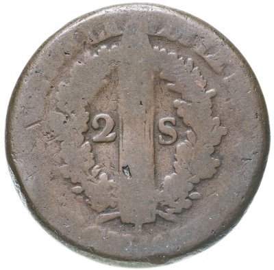 купить Франция 2 соля 1792