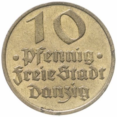 купить Германия, Данциг (Гданьск) 10 пфеннигов 1932