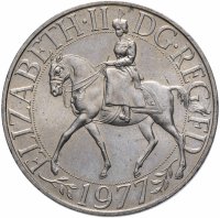 Купить Великобритания 25 пенсов 1977 25 лет правления