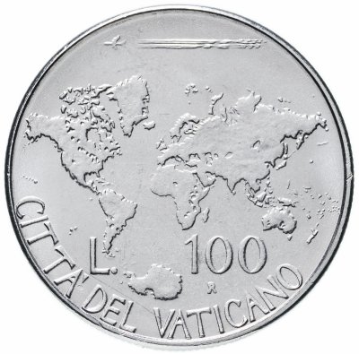 купить Ватикан 100 лир (lire) 1985