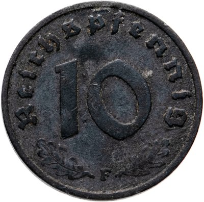 купить Германия, Третий рейх 10 рейхспфеннигов (reichspfennig) 1940 F