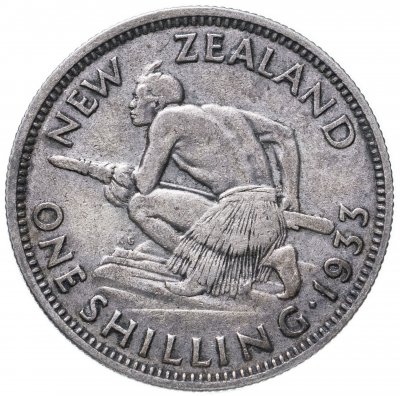 купить Новая Зеландия 1 шиллинг (shilling) 1933