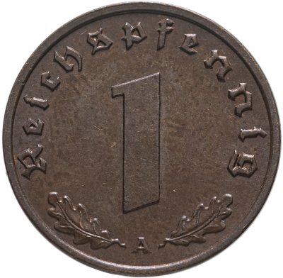 купить Германия, Третий Рейх 1 рейхспфенниг 1939 A