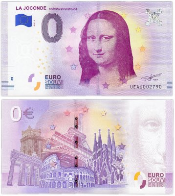 купить 0 евро (euro) «Джоконда» 2018 4-серия (UE AU-4)