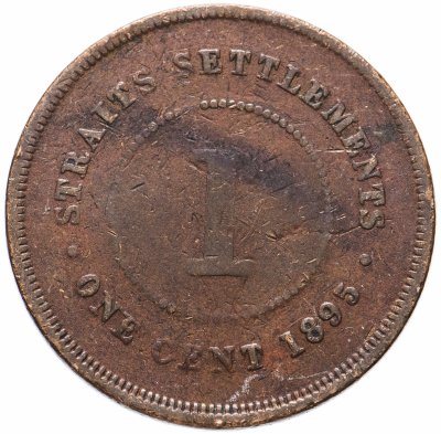 купить Стрейтс Сетлментс 1 цент (cent) 1895