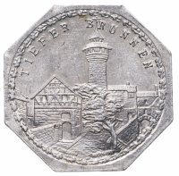 купить Германия (Нюрнберг) нотгельд 20 пфеннигов 1921 "Глубокий колодец" трамвайный жетон
