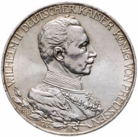 купить Пруссия Германия (Империя) 3 марки (mark) 1913 A 25 лет правлению Вильгельма II